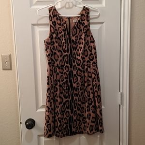 Ann Taylor Loft Leopard Print Dress